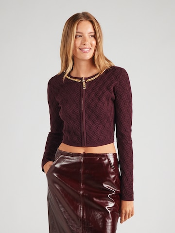 Elisabetta Franchi Gebreid vest in Rood: voorkant