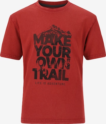 Whistler T-Shirt 'Hitch' in Rot: predná strana