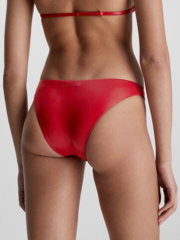 Calvin Klein Swimwear Bikinibroek 'Neo Archive' in Rood