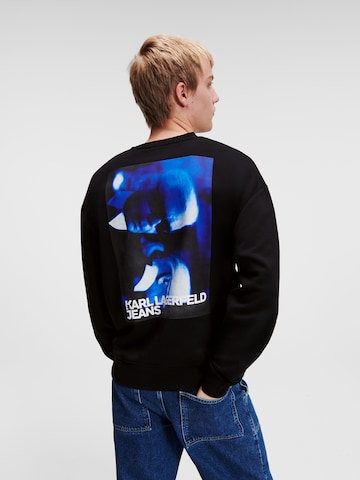 KARL LAGERFELD JEANS Sweatshirt i sort