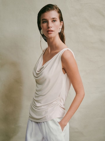 Next Blouse in Beige: voorkant