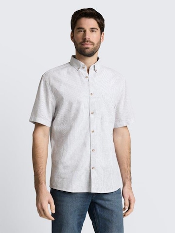 TOM TAILOR Regular fit Button Up Shirt in White: front