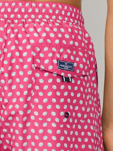 Hackett London Badeshorts  'Mini Shell' in Pink
