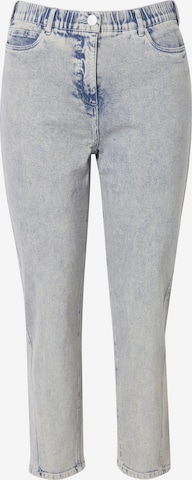 Ulla Popken Regular Jeans in Blauw: voorkant