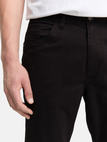 TOM TAILOR Slimfit Broek 'Josh' in Zwart