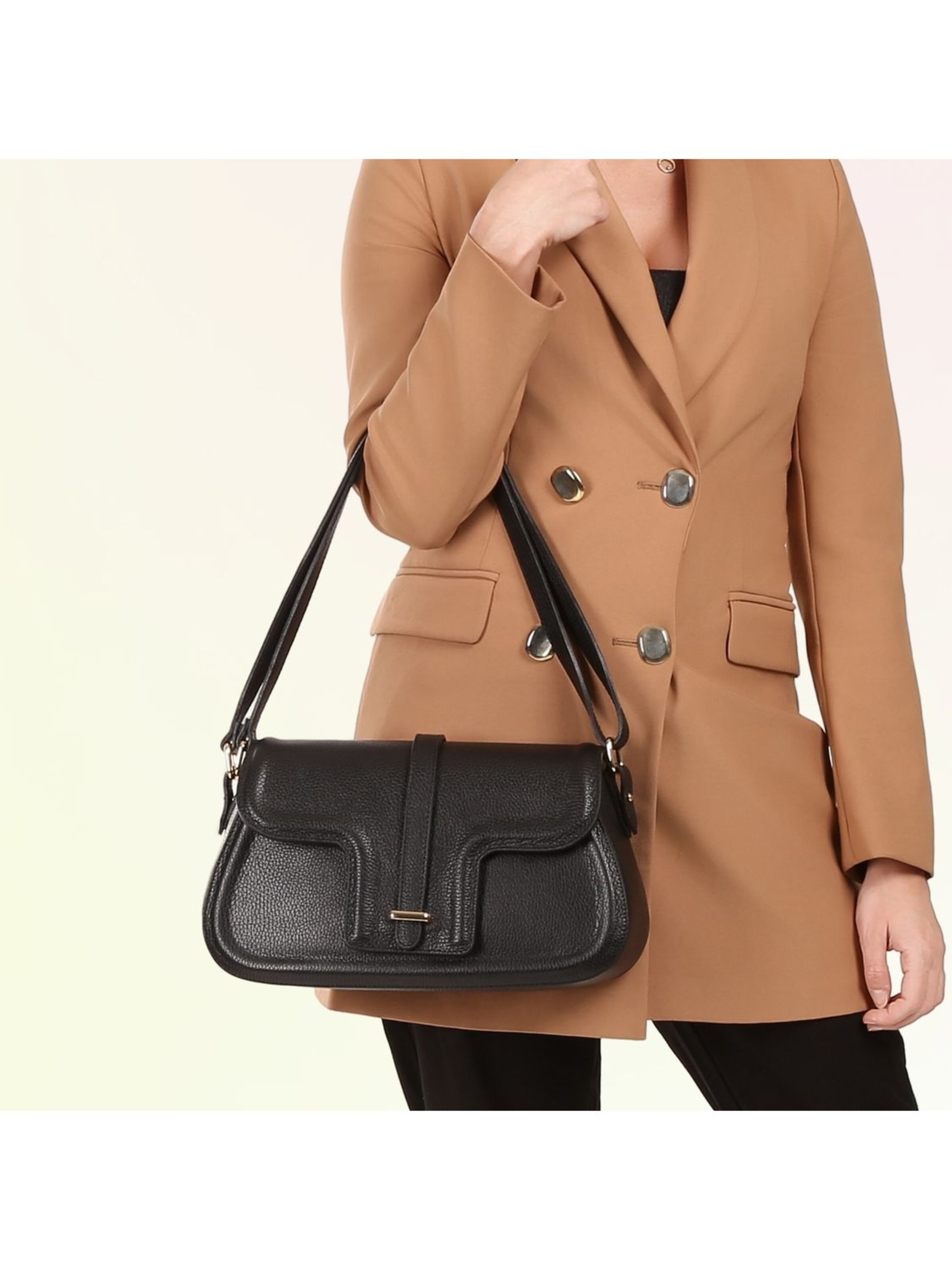 Toscanto - Bolso de hombro en negro