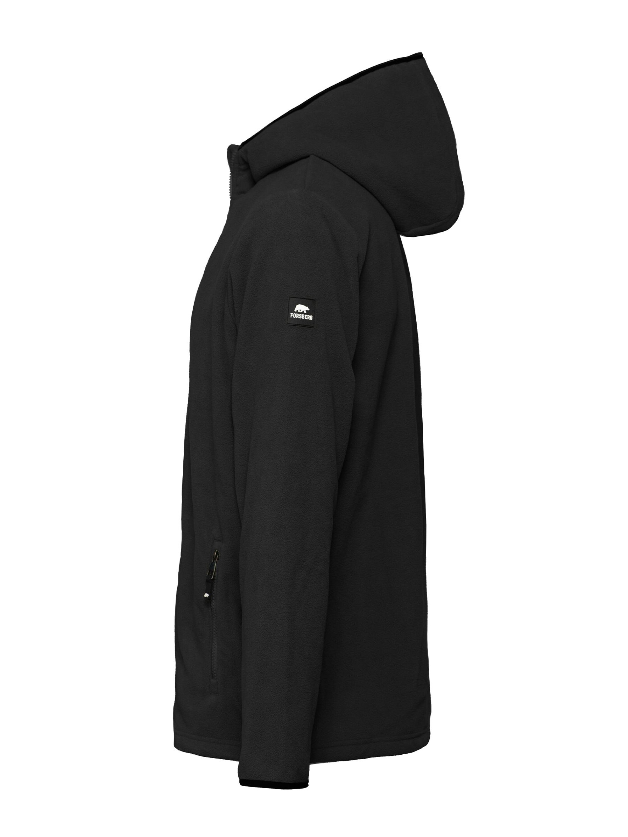FORSBERG Fleecejacke in Schwarz