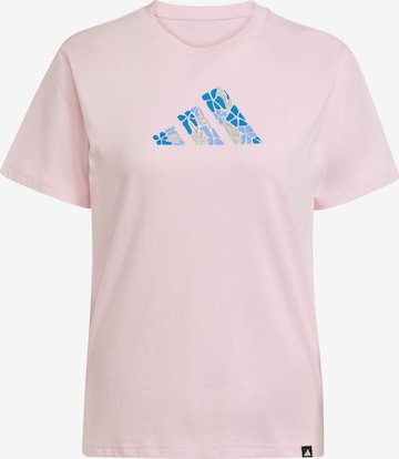 ADIDAS SPORTSWEAR Функциональная футболка 'SOFTS 1' в Ярко-розовый: спереди