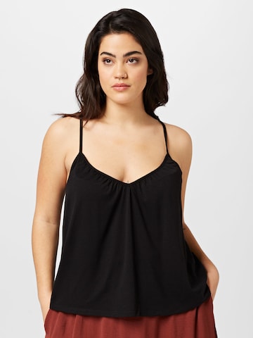 ABOUT YOU Curvy Top 'Lotti' in Zwart: voorkant