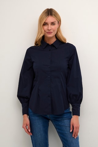 Kaffe Blouse in Blauw: voorkant