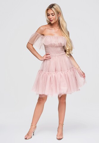 Robe de cocktail Ombre en rose