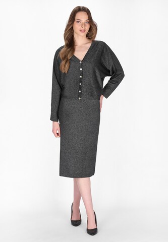 DreiMaster Klassik Вязаная кофта 'Classic Look' в Черный