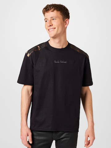 Carlo Colucci T-shirt 'Danelon' i svart: framsida