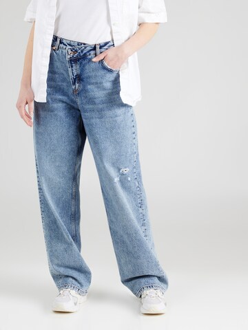 Wide leg Jeans 'Gisanna' de la HUGO pe albastru: față
