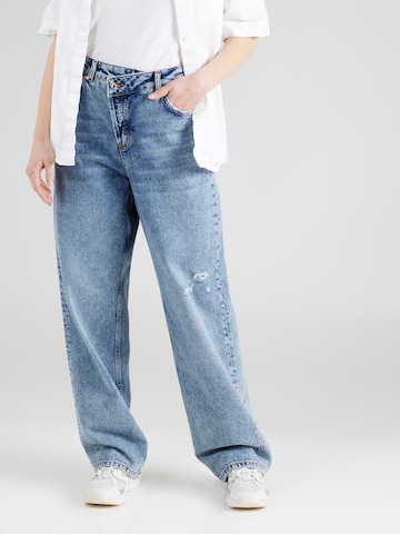 HUGO Red Wide leg Jeans 'Gisanna' in Blue: front