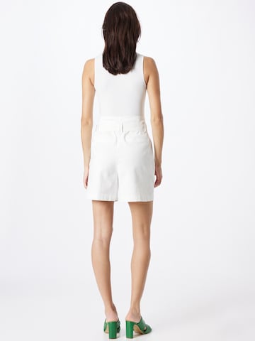 COMMA Normální Kalhoty – bílá