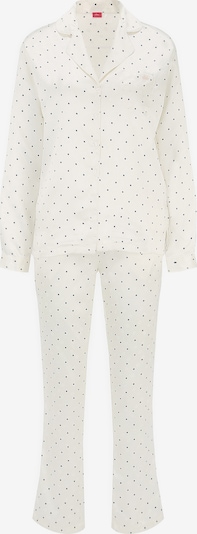 s.Oliver Pyjama en noir / blanc, Vue avec produit