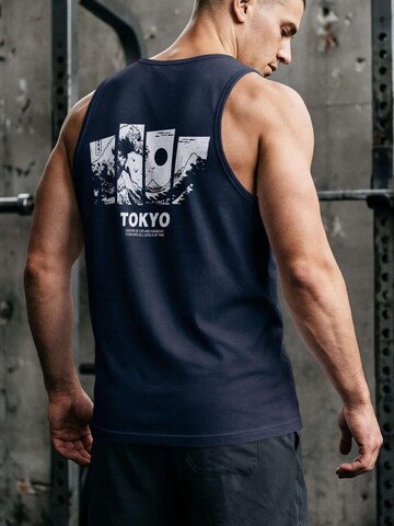 Neverless Shirt 'Tokyo Wave'‌‌‌‌‌‌‌‌‌‌ in Blau