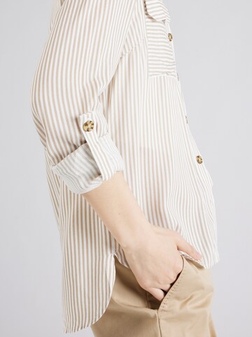 VERO MODA Blus 'Bumpy' i beige