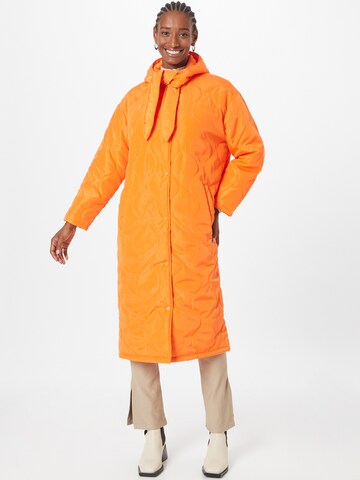 JAKKE Between-Seasons Coat 'BONNY' in Orange: front