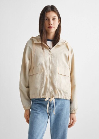 MANGO TEEN Performance Jacket in Beige: front