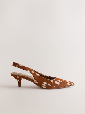 Next - Zapatos destalonado 'N.Premium' en marrón