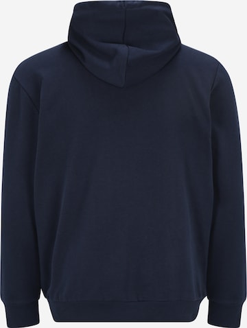 Jack & Jones Plus كنزة رياضية 'ETHAN' بلون أزرق