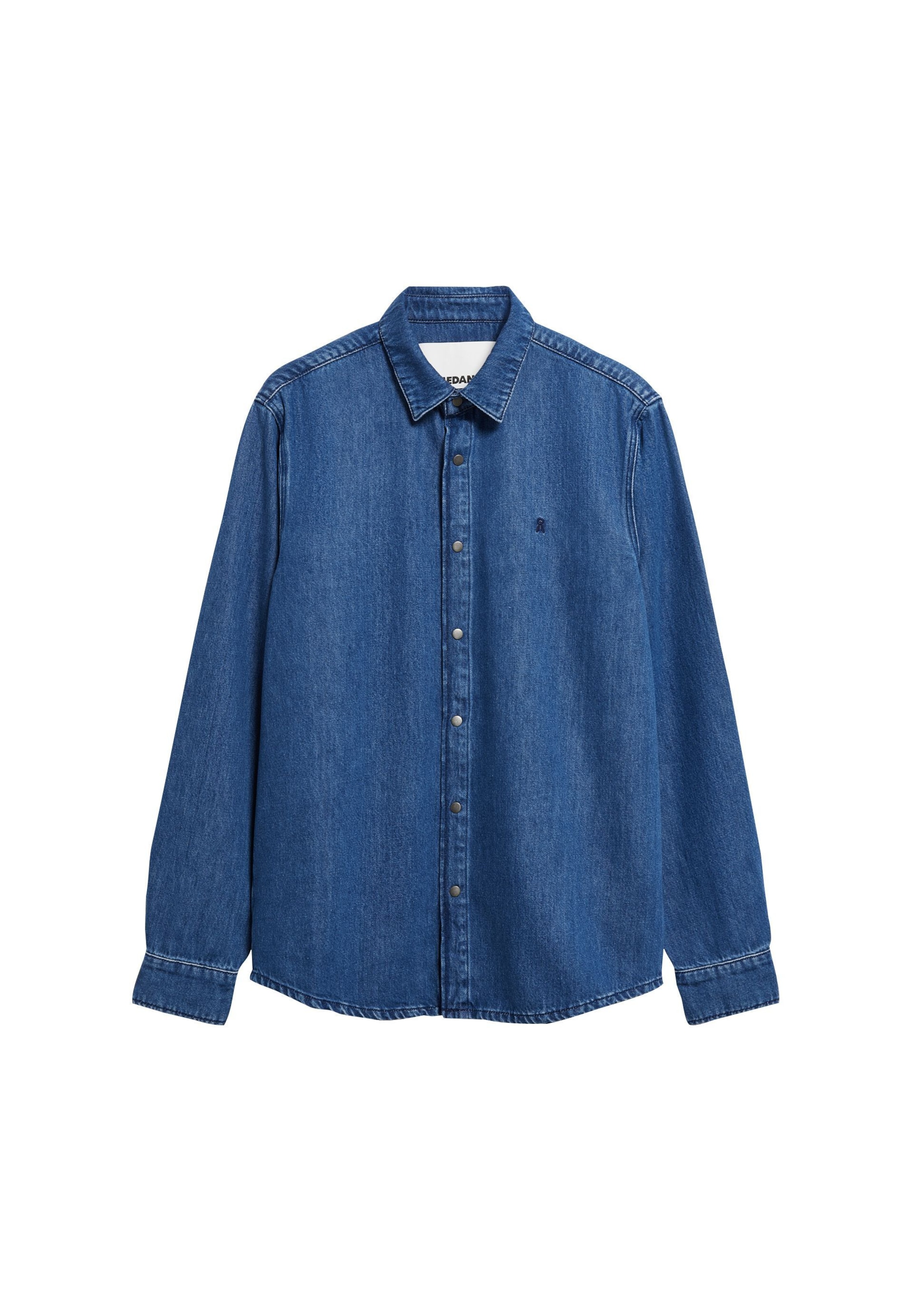 Coupe regular Chemise ARMEDANGELS en bleu : devant