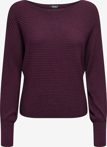 Pull-over 'ONLADALINE' ONLY en rouge : devant