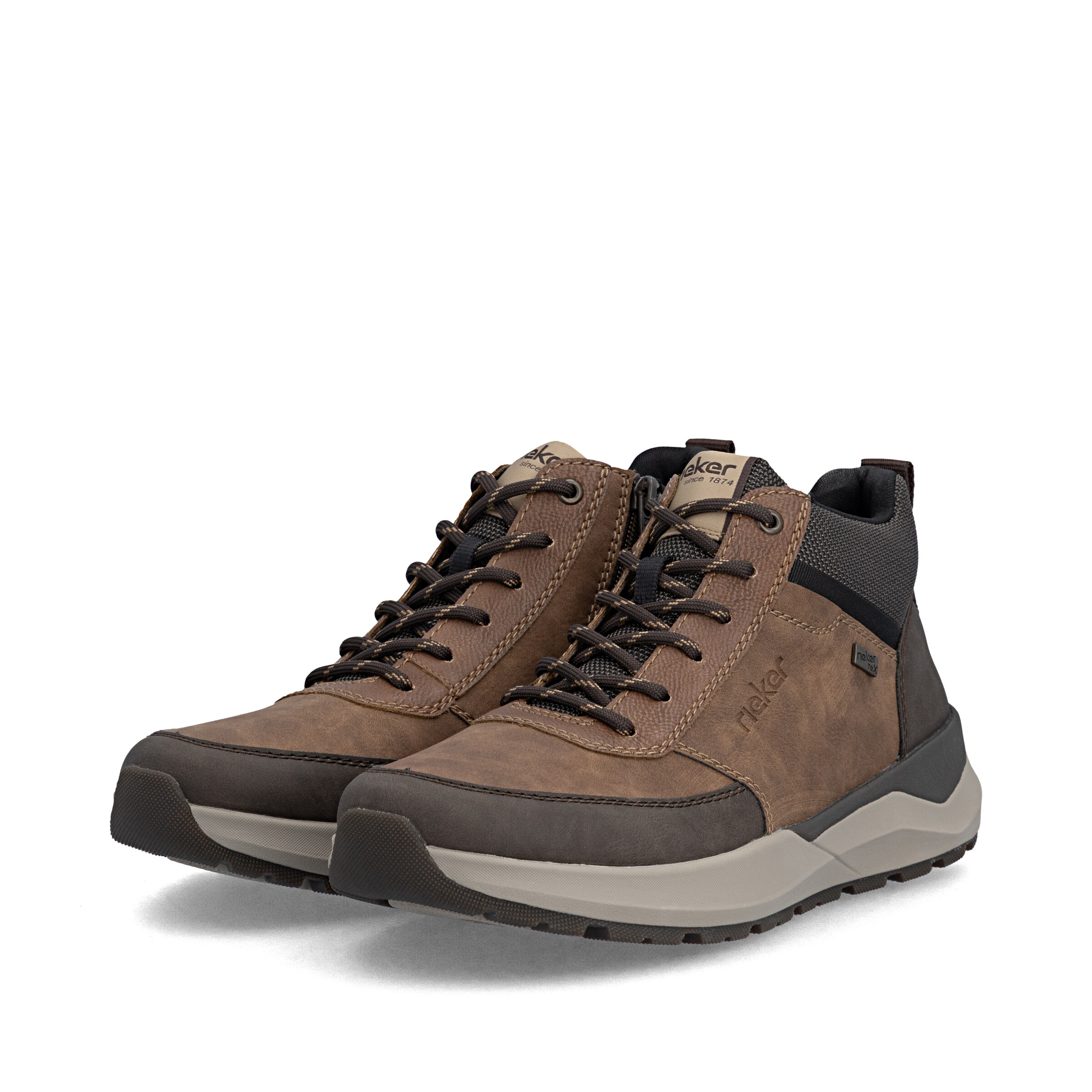 Bottines à lacets Rieker en marron