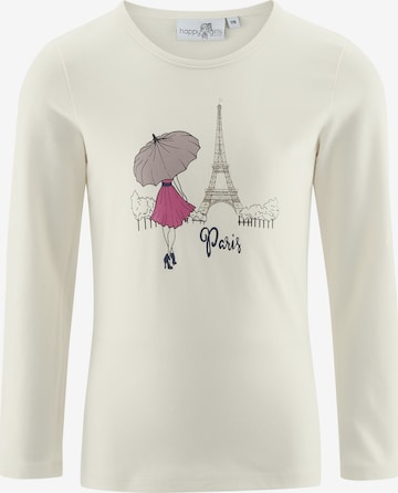 balta happy girls Marškinėliai: priekis