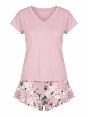 Donna Short Pajama Set 'Nicola' in Pink: front