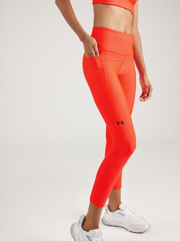 UNDER ARMOUR Skinny Sporthose in Rot