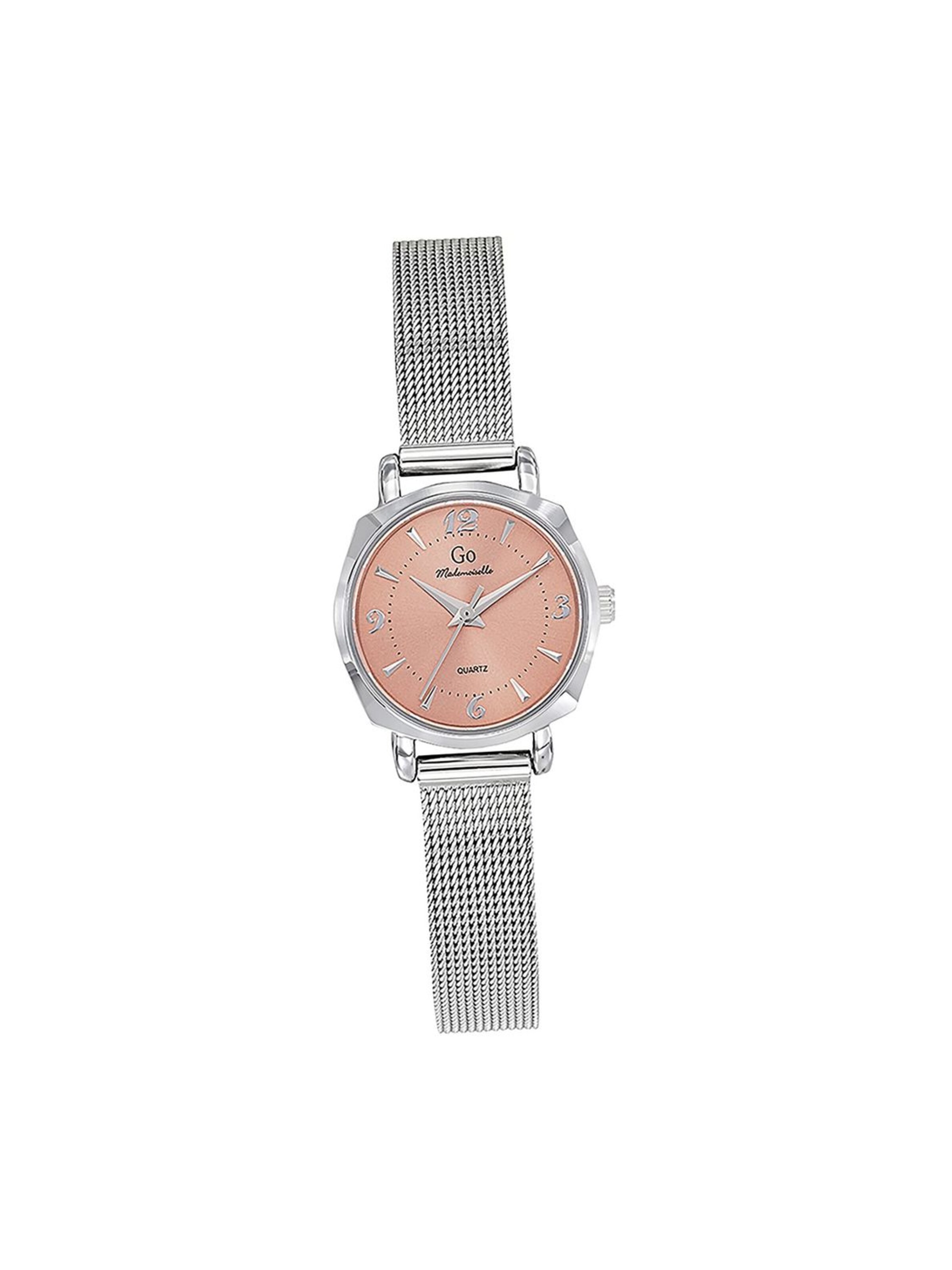 GO GirlOnly - Reloj analógico en plata: frente