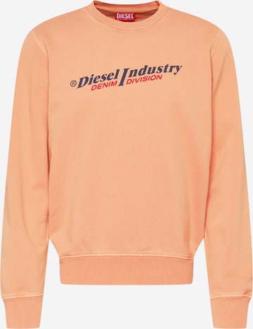DIESEL Sweatshirt 'GINN' in Orange: front