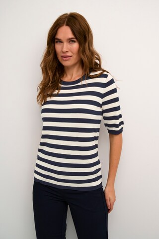 Pull-over 'Lizza' Kaffe en bleu : devant