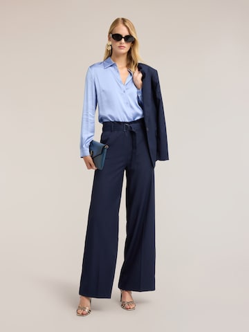 Wide Leg Pantalon MOTIVI en bleu