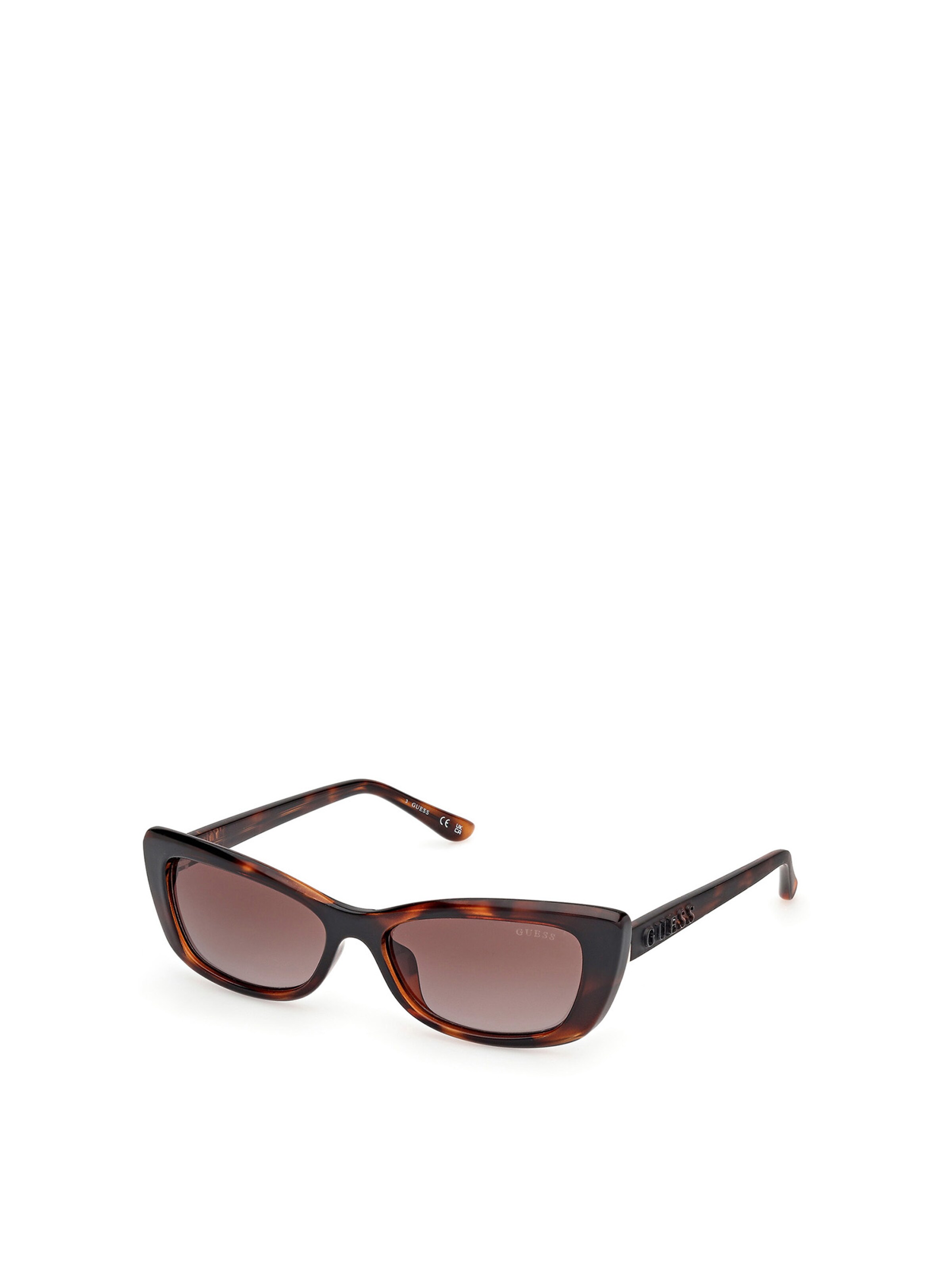 GUESS Sunglasses in Brown: front