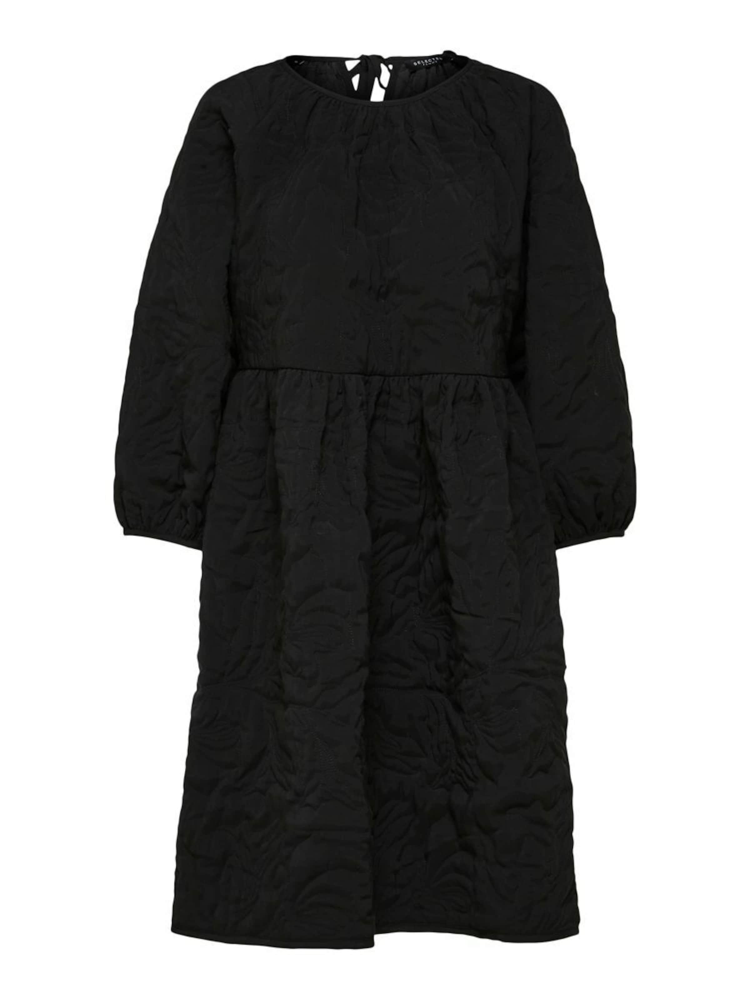 Selected Femme Petite Dress in Black: front