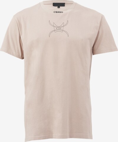 Cørbo Hiro T-shirt 'Ronin' i camel / svart, Produktvy