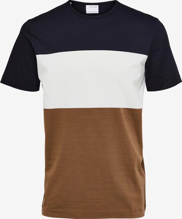 SELECTED HOMME Koszulka 'FRANK' w kolorze brązowy: przód