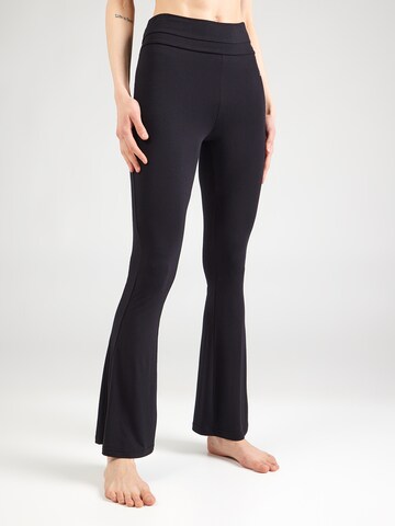 melns CURARE Yogawear Plati gali Sporta bikses: no priekšpuses