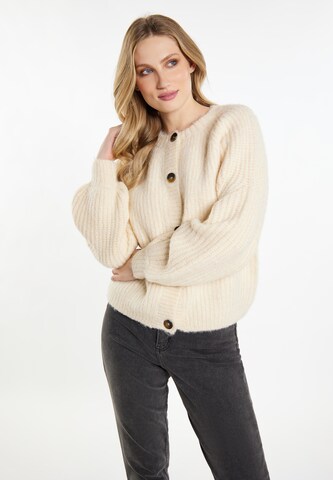 DreiMaster Vintage Knit cardigan in Beige: front