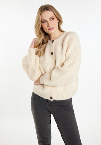 Cardigan DreiMaster Vintage en beige : devant