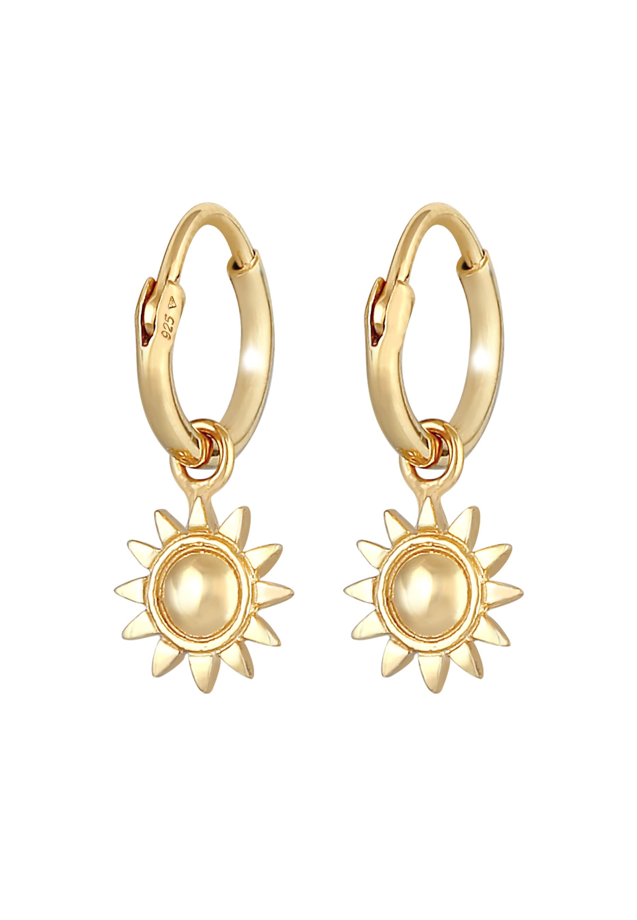 ELLI Earrings in Gold: front