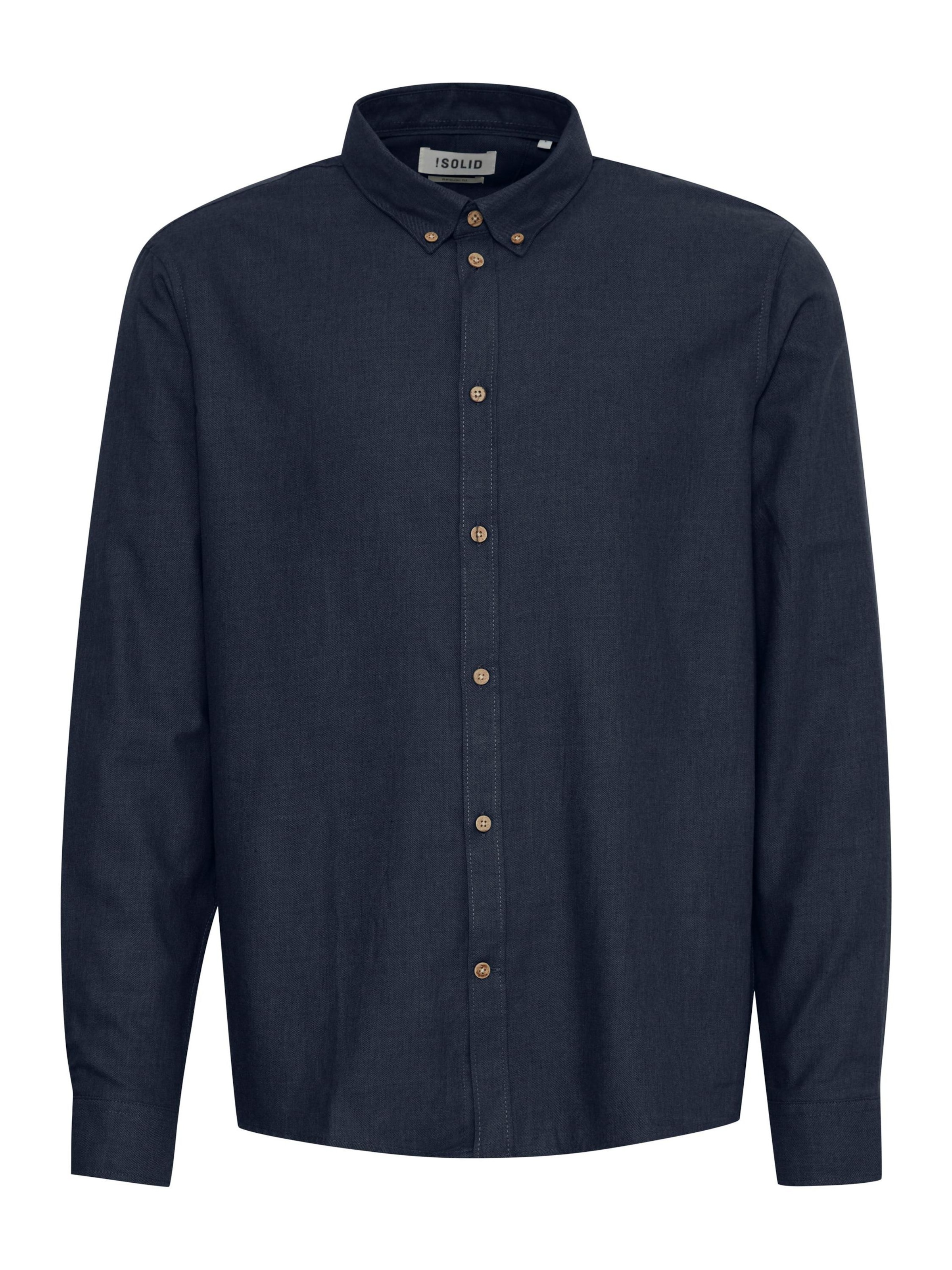 !Solid - Ajuste regular Camisa 'Pete' en azul: frente