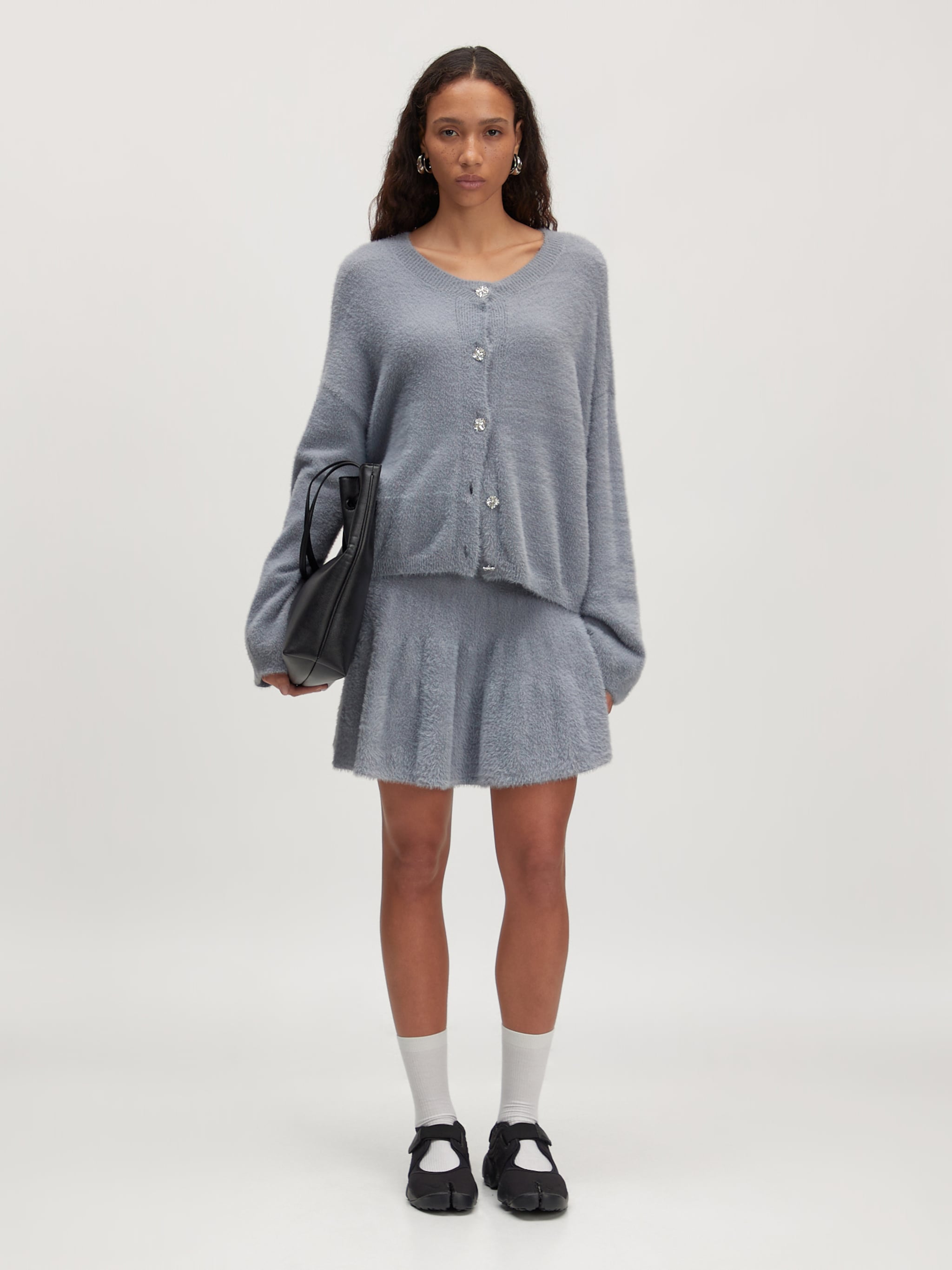 EDITED Producten Gebreid vest 'Konny' Grijs