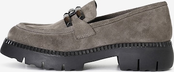 CAFè NOIR Mocassins in Grijs: voorkant