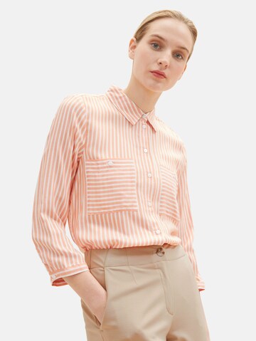 TOM TAILOR Blouse in Orange