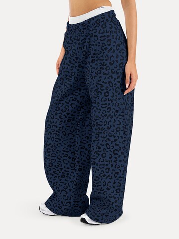 Loosefit Pantalon Smilodox en bleu